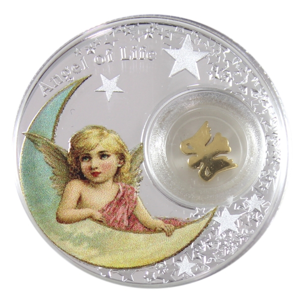 Niue Silver 2016 Angel of Life .999 Fine Silver Coin w/ Selective Colour (Tax Exempt)