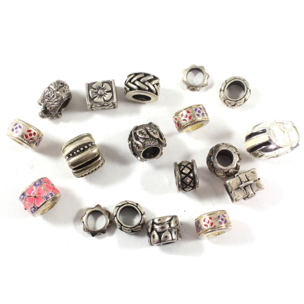 Group Lot of 18x Charm Bracelet Sterling Silver Charms, 34.85g Lot Total! 18pcs.