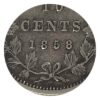 Image 4 : 10-cent 1858 Repunched 5 ICCS EF40