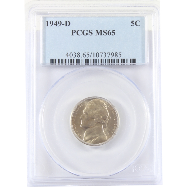 USA 1949D Jefferson Nickel PCGS MS65