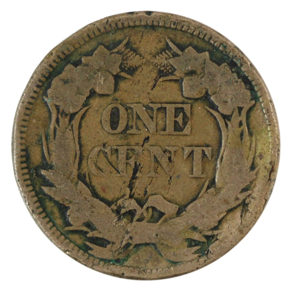 USA 1857 1-cent VG-F (impaired)