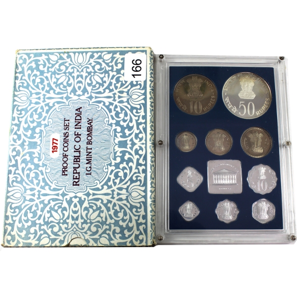 India 1977 11-Coin Proof Set