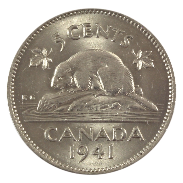 5-cent 1941 BU
