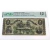 DC-3a 1870 $2 PMG F12 Dickinson-Harington,  Payable at Montreal SN: 174855 ppA *Extremely Rare!*