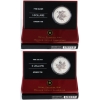 Image 1 : 2005 $5 SML V-J Day Privy & V-E Day Privy. 1oz .9999 Fine Silver. 2pcs (Tax Exempt)