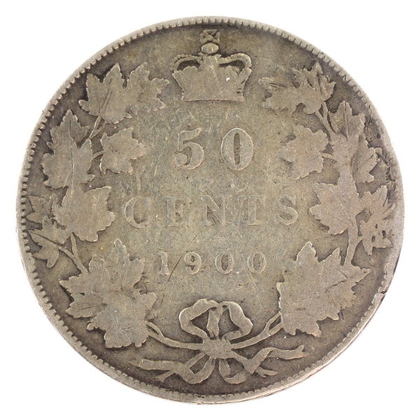 50-cent 1900 G-VG (scratched)