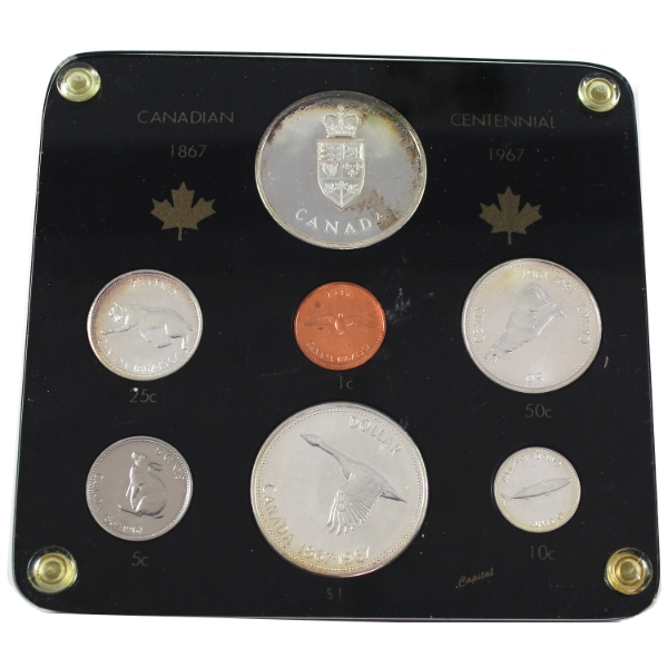 1967 Canadian Centennial Year Set in Vintage Holder