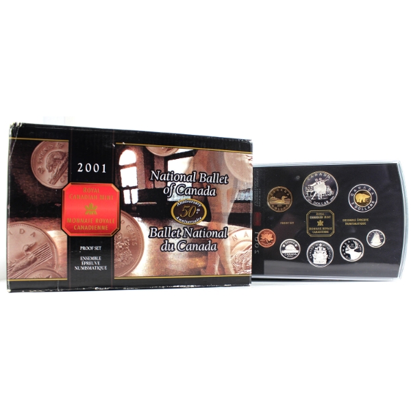 2001 Canadian National Ballet Proof Double Dollar Set