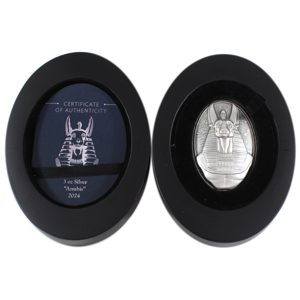 Djibouti Silver 2024 200 Francs Anubis Coin (Tax Exempt)