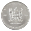 Image 2 : Fiji 2022 $1 One Ounce One Earth- Zombies 1oz .9995 Fine Silver Coin (Tax Exempt)