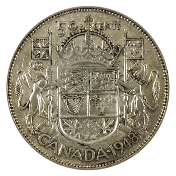 50-cent 1948 F-VF (scratched)