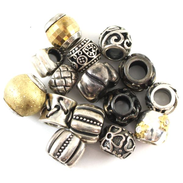 15x Sterling Silver .925 Charms for Bracelet. Gross Weight 40.2g. 15pcs.