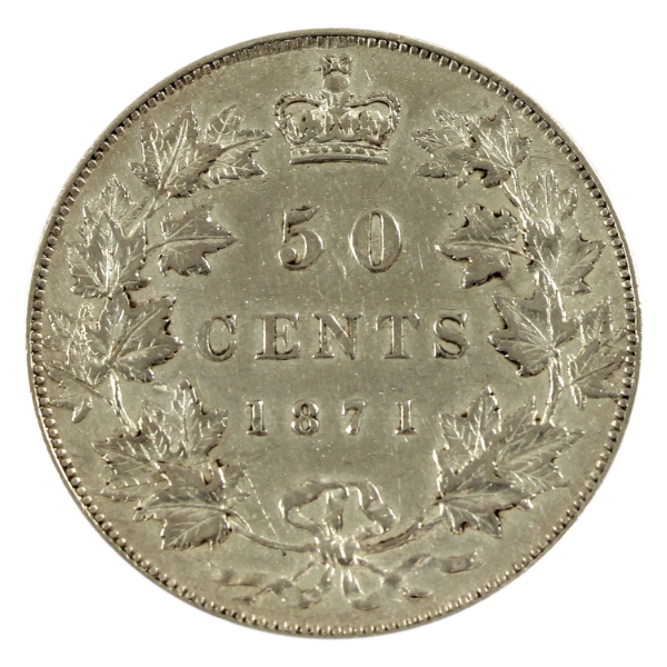 50-cent 1871 EF-AU