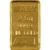Image 1 : 2.5g Gold ARY .9999 Fine Gold Bar (Tax Exempt)