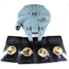 Image 1 : Niue 2011 $1 Star Wars Collectible Coins 4-Coin Set w/ Millennium Falcon Case