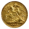 Image 1 : Great Britain Gold 1901 1/2 Sovereign VF-EF