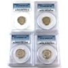 Image 1 : USA Nickels 1992-S, 1994-S, 2001-S & 2003-S PCGS PR69 or PR70 DCAM. 4pcs