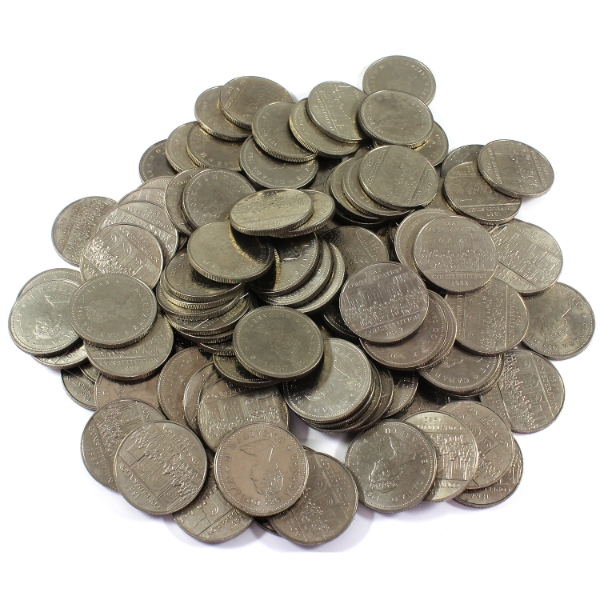 100x Nickel $1 1982 Constitution Dollars. 100pcs.
