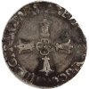 Image 2 : France Silver 1603-H Henry IV 1/4 ECU VF