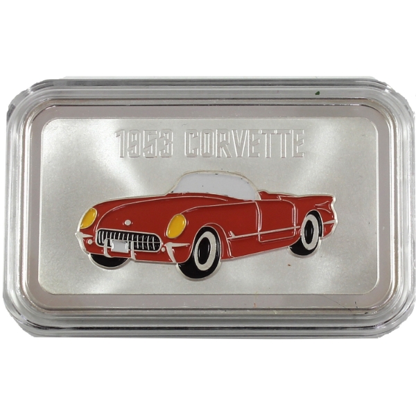 1oz 1953 Corvette .999 Fine Silver Bar (Tax Exempt)