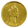 Image 2 : 1/4oz 1992 $10 .9999 Fine Gold Maple Leaf (Tax Exempt)