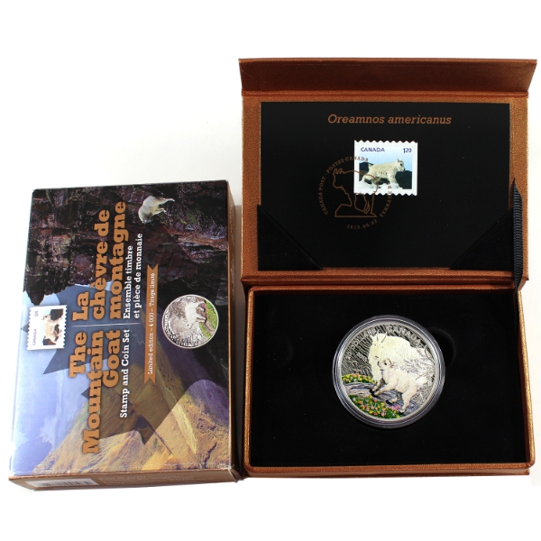 2015 $20 Baby Wildlife - The Mountain Goat Stamp and Coin Set (Tax Exempt)