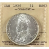 Image 1 : Silver $1 1936 ICCS MS63