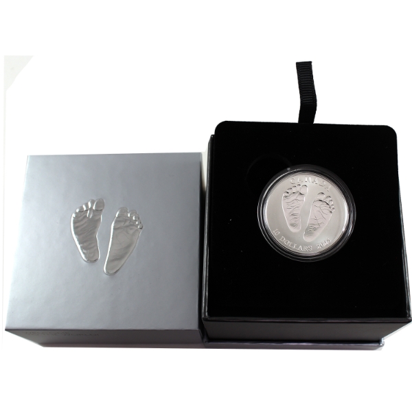 2025 $10 Welcome to the World Baby Feet 1/2oz .9999 Fine Silver Coin (Tax Exempt)