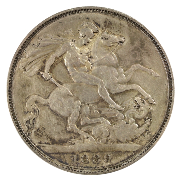 Great Britain Silver 1889 Crown EF