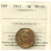 Image 1 : 5-cent 1943 Tombac ICCS MS65
