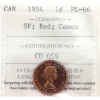 Image 1 : 1-cent 1954 SF ICCS PL66 Red; Cameo