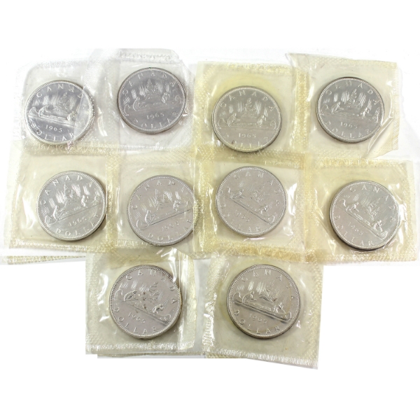Silver $1 1965 Proof-Like (Individually Sealed). 10pcs.