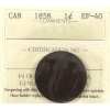 Image 1 : 1-cent 1858 ICCS EF40 
