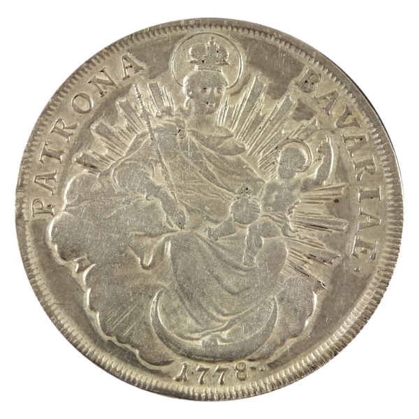 German States-Bavaria Silver 1778HST Thaler EF-AU
