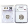Image 2 : USA 1958 Roosevelt Dime PCGS PR67 & 1954S Washington Quarter NGC MS66. 2pcs.