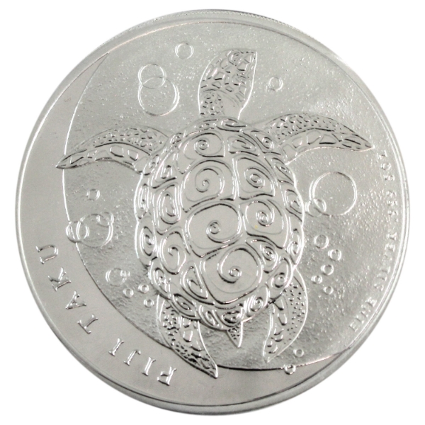 5oz Fiji 2013 $10 Taku Turtle .999 Fine Silver Coin (Tax Exempt)