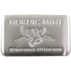 Image 1 : 10oz Nordic Mint .999 Fine Silver Bar (Tax Exempt)
