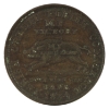 Image 2 : USA 1834 HT-9 Running Boar Hard Times Merchant Token 12g-Brass, 28.5mm.