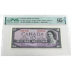 Image 1 : BC-40b 1954 $10  PMG GEM UNC65 EPQ Beattie-Rasminsky SN:D/V6329023