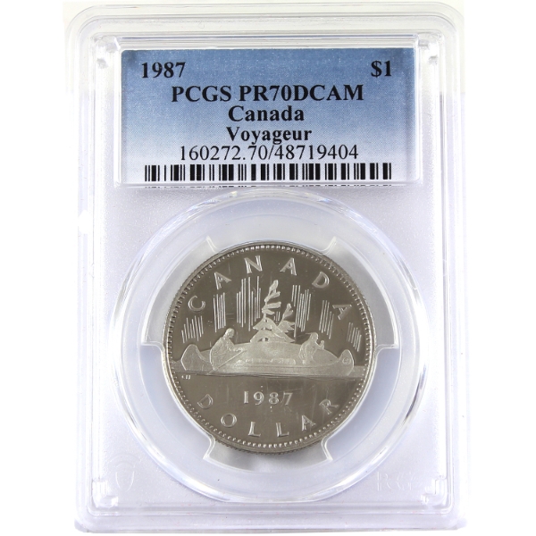Nickel $1 1987 PCGS PR70 DACM 