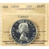 Image 1 : 50-cent 1958 ICCS PL67 Cameo