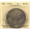 Image 1 : Silver $1 1958 ICCS MS65