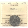 Image 1 : 5-cent 1937 ICCS SP66 Matte