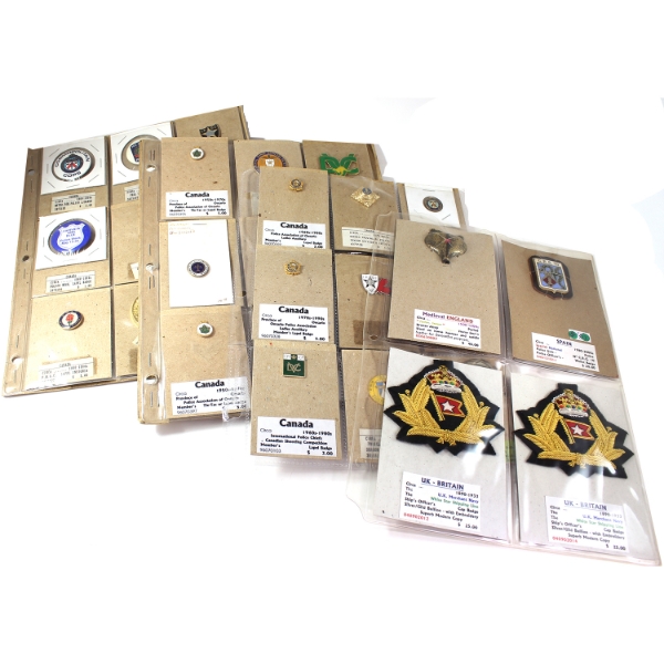 Bulk Lot of 1500s-2000s World Pins, Badges, & Medals. 31pcs.