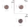 Image 1 : USA 3-cent 1852 VG-F, 1853 F & 1862 VF. 3pcs.