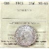 Image 1 : 25-cent 1943 ICCS MS65