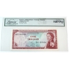 Image 1 : Eastern Caribbean States 1965 Currency Authority  $1 Pick#13d Legacy AU50 PPQ SN: B35 037056