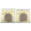 Image 1 : 2x Nickel $1 1977 Attached Jewel & Detached Jewel ICCS MS67 NBU. 2pcs.