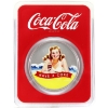 Image 1 : 1oz Coca-Cola® Bathing Beauties: Blonde .999 Fine Silver in Card (Tax Exempt)