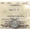 Image 1 : 5-cent 1908 Small 8 ICCS MS64